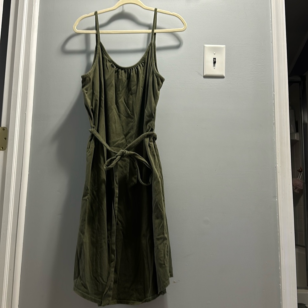 Green tank dress